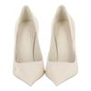 Salvatore Ferragamo Eva X5 Pantent Leather Pumps White