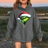 Children's Fashionable Casual Long-sleeved Loose Christmas Print Pullover Hooded Sweatshirt