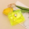 Transparent Mini Coin Purse Keychain Bag Charm Handbag Design Coin & Earphone Holder Novelty Miniature Purse Keychain
