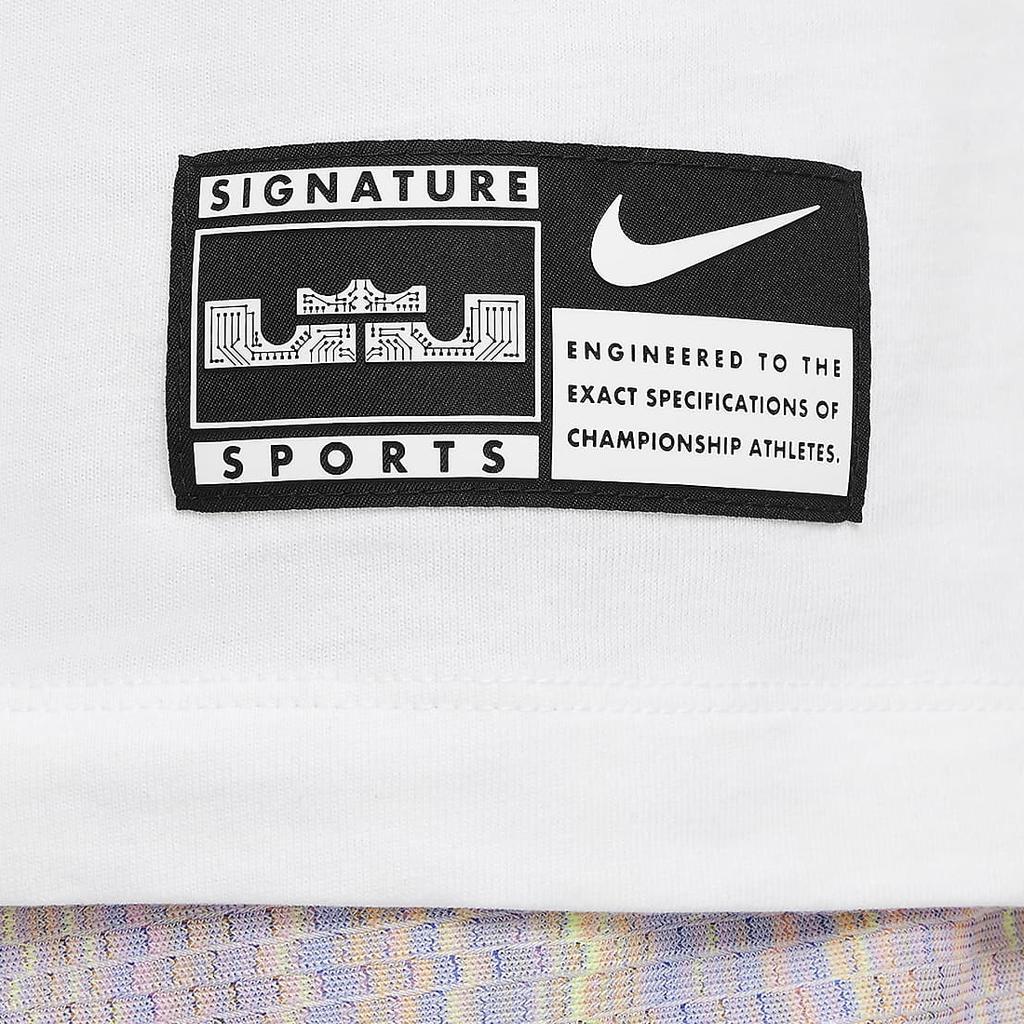 Nike Max90 LeBron Loose Fit Crew Neck Pullover Long Sleeve T-Shirt Men Tops White HF6191-100