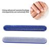 2 stuks nagelkunst polijst- en slijpvijlen, professionele nano glazen nagelvijl, manicurevijl, blauw