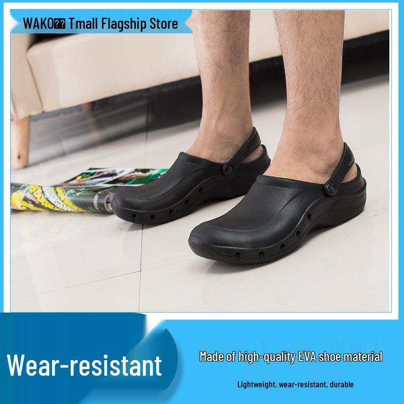Chaussures de Chef Antidérapantes WAKO - Chaussures de Travail de Cuisine Étanches et Résistantes à l'Huile pour Hôtel, Restaurant et Plus.