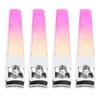 4pcs Nail Clippers Electroplating Stainless Steel Fingernail Clippers Comfortable Grip Toenail Clipp