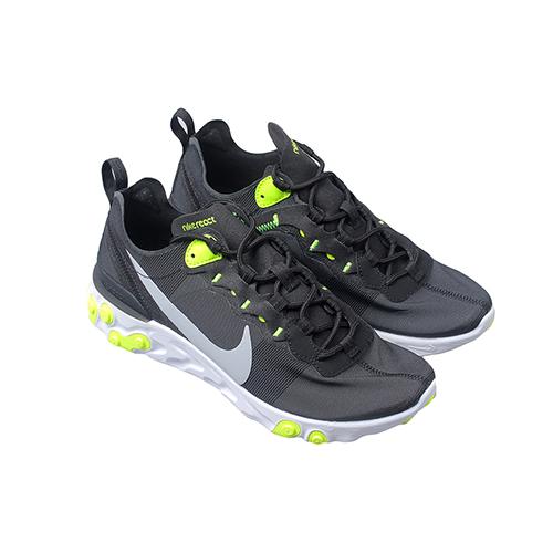 New Nike React Element 55 Black Volt Cool Grey Women's BQ2728-001