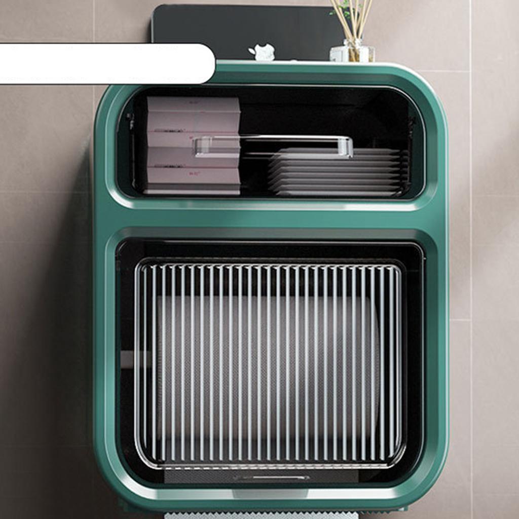 Wandmontierte Taschentuchbox Großes Fassungsvermögen Wasserdicht Stilvoll Dekorativ Praktisch Toilettenpapieraufbewahrung
