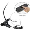 USB Clip-On Reading Light LED Flexible Bed Board Office Eye Caring Reading Lamp Warm Brightness