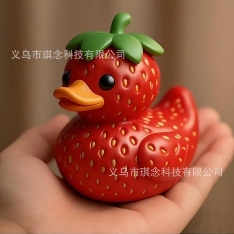 Resin Duck Figurine Decorative Statue Home Desktop Ornament USA 250th Anniversary Edition Creative Gift