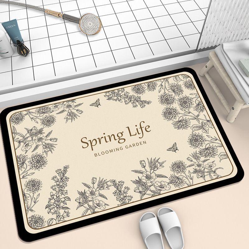 Diatom Mud Bath Soaks Up Water Quickly And Resists Dirty Household Mats