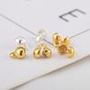 10pcs 20pcs 18K Gold Plated Brass Shell Ends Connector With Loop for Pearl Bracelet End Caps Buckle DIY Jewelry Making Component
