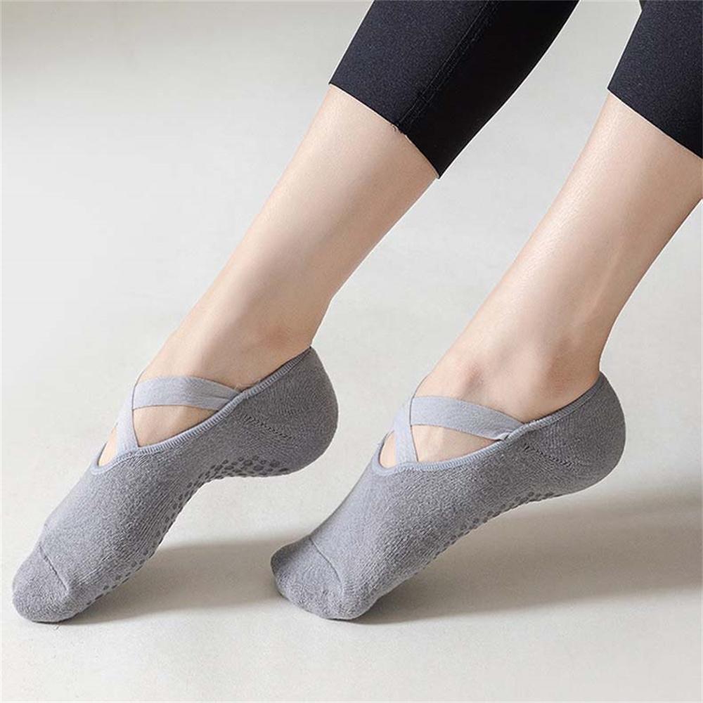 4 Paar Antislip Enkel Yoga Sokken voor Dames – Perfect voor Yoga, Pilates en Workouts