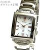 Men's Watch Forever Shell Dial Watch with Beautiful Crystals Includes Simple Belt Adjustment Tool FOREVER FG-1205-1PG (white/PG)