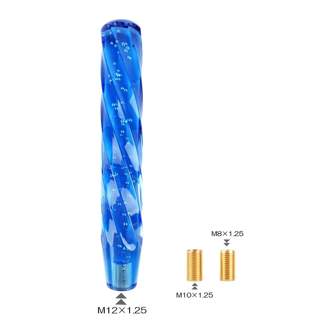 Universal Crystal Shift Bubble with 3 30cm [SCGEHA] Knob, Infused, Adapter, Colors, (Blue)