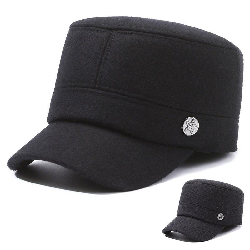 Middle Elderly Aged Hats Big Heads Protective Ear Winter Warmth Velvet Thickened