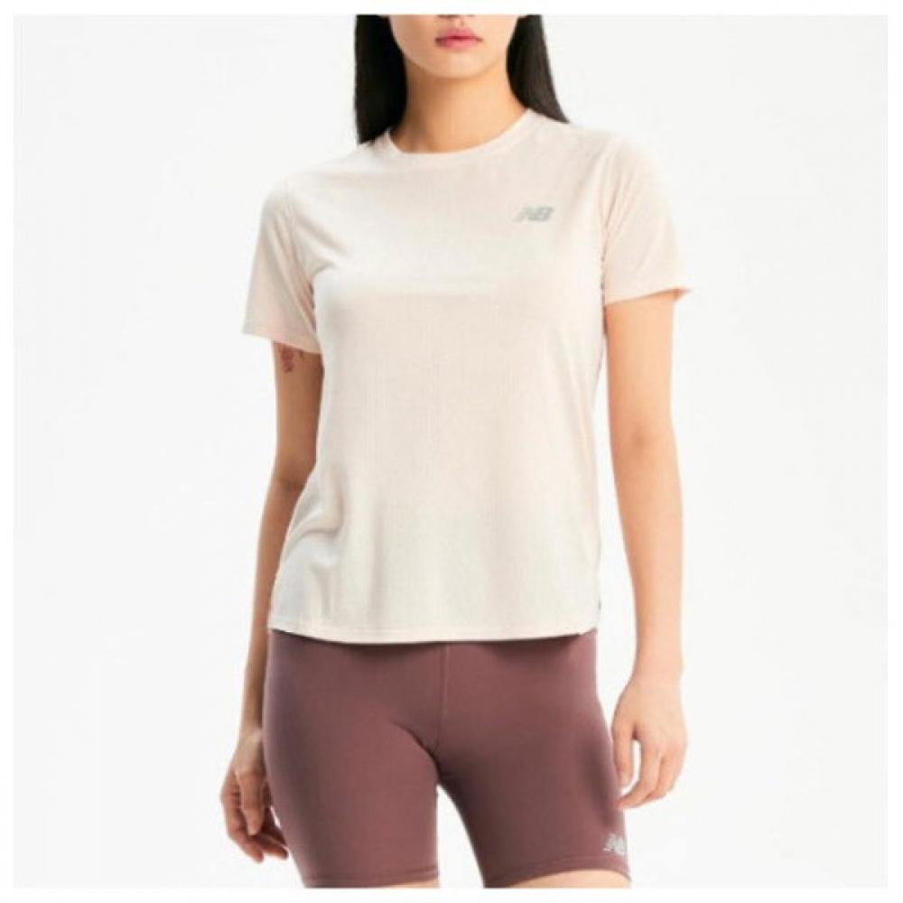 

New Balance Футболка Kqj Nbnee2p232 25 женская спортивная футболка для бега с коротким рукавом Pink series/85
