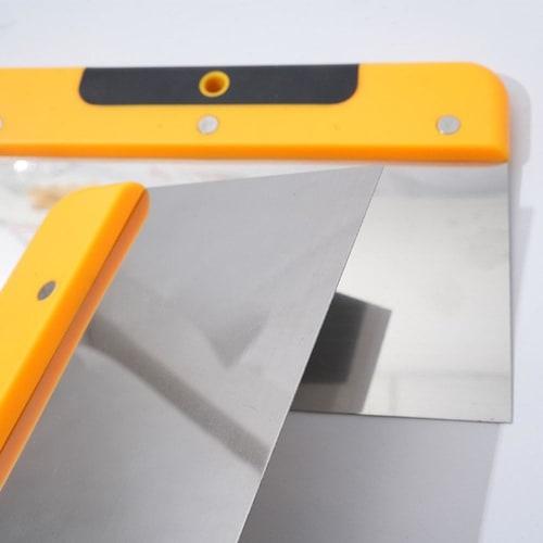 ESJNNK Putty Spatula, 14.8*12.3cm, Plastering Scraper, Repair Putty Scraper, Painting Putty Spatula, Plaster Trowel, Hole Repair, Metal Trowel Tool, F
