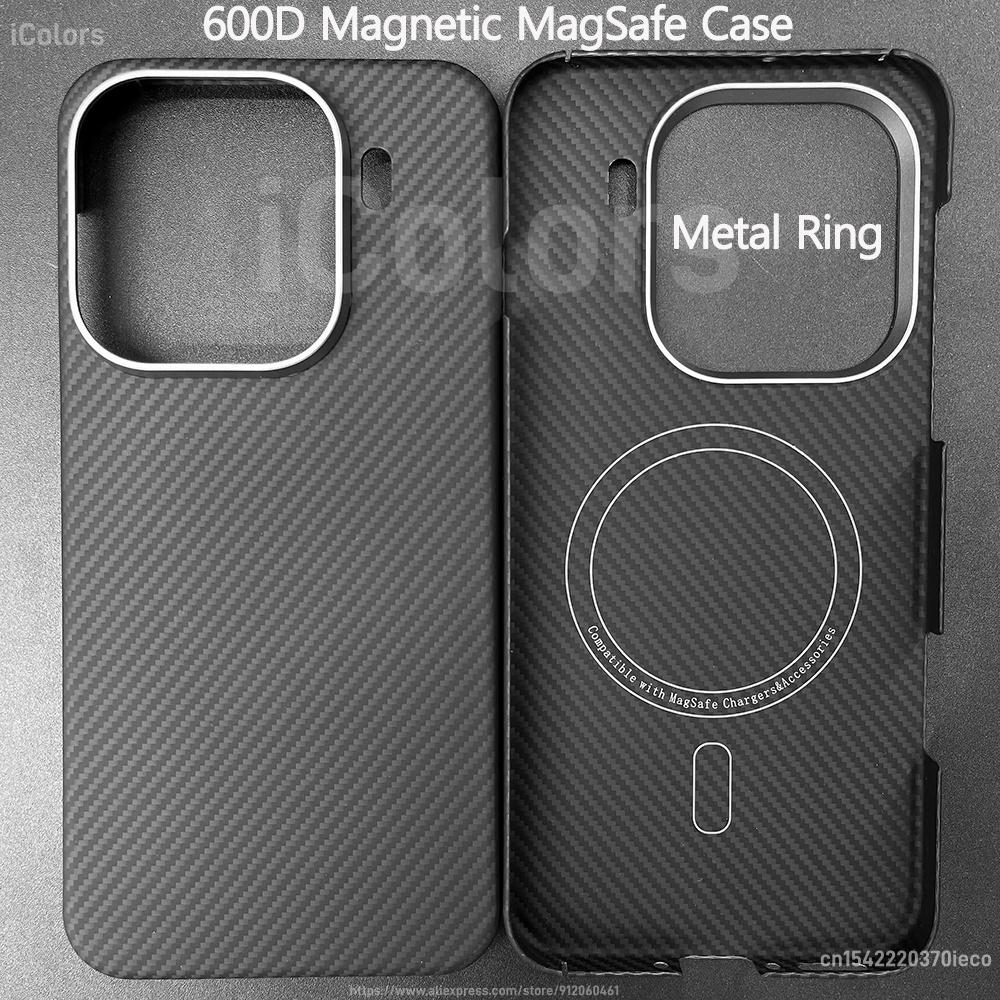Magnetic Aramid Fiber Case for  OPPO Find X9 Pro/X9 Ultra Slim Minimalist Carbon Fiber Textures-Less Touch Feeling Sturdy