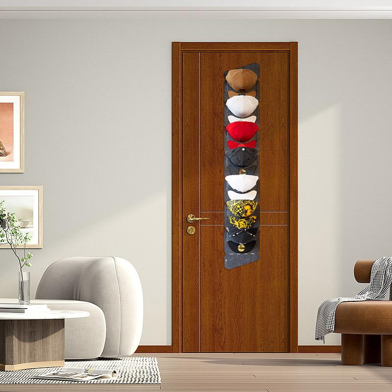 Filzhut Aufbewahrungsständer Kappenhalter Wand Tasche Klammer Organizer Tür Schrank Baseball Schirmmütze Reisekappe Organizer Wandmontierter Hutständer