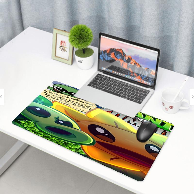 Pflanzen vs. Zombies Print Mauspads, Anti-Rutsch Schreibtisch-Tastaturmatte, für PC Laptop Gaming Arbeiten Tägliche Nutzung, Coole Festival Überraschungsgeschenk