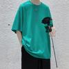 Short Sleeve Summer Oversized T-shirt for Men Solid Color Casual Basic O-Neck Women's T Shirts
