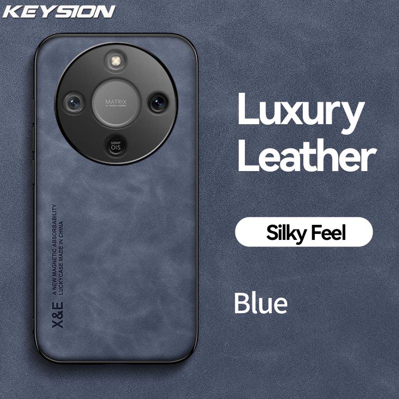 KEYSION Luxus Retro PU Bőr Telefon Tok HONOR X9d 5G-hez Puha Szilikon+PC Ütésálló Telefon Hátlap Huawei Magic 8 Lite-hoz