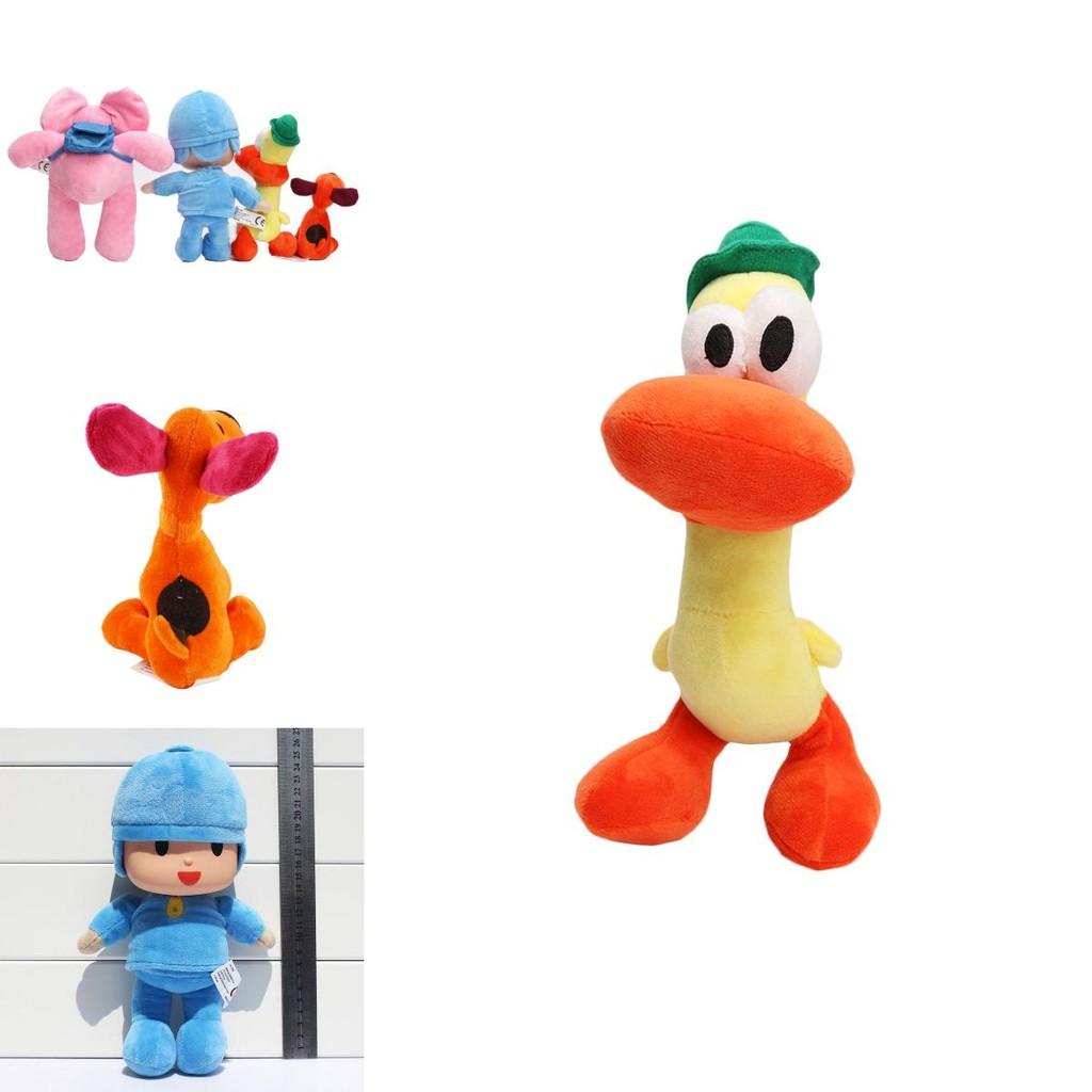 Adorable Set Of 4 Pocoyo Elly Pato Loula Soft Plush Stuffed Figure Toy Dolls For Kids