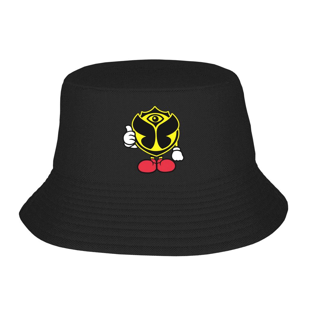 Custom Tomorrowland Bucket Hat for WoUnisex Unisex Printed Electronic Dance Music Summer Beach Sun Camping Cap