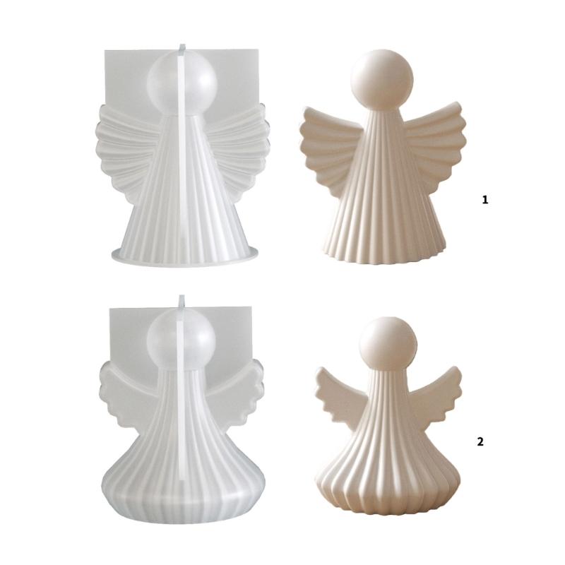 Silicone Angel Wing Mold for Crafting Candle Resin Art and Plaster Decorations Featuring Easy Release and Reusability