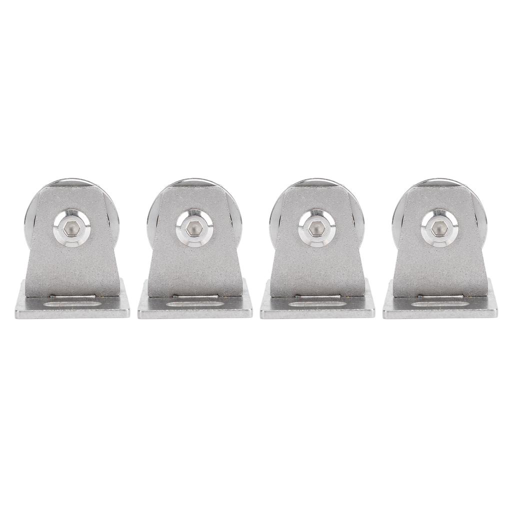 Fixed Pulley Single Silent Dual Bearings Carbon Steel 330lb Load Bearing Wall Mounted Lifting