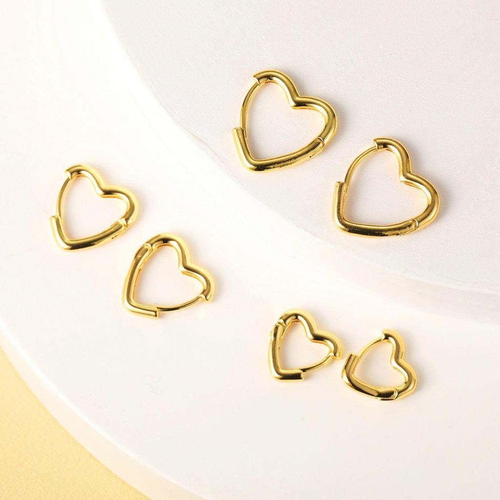 Elegant Minimalist Geometric C-Shaped Earrings Set – 3 Pairs for Women