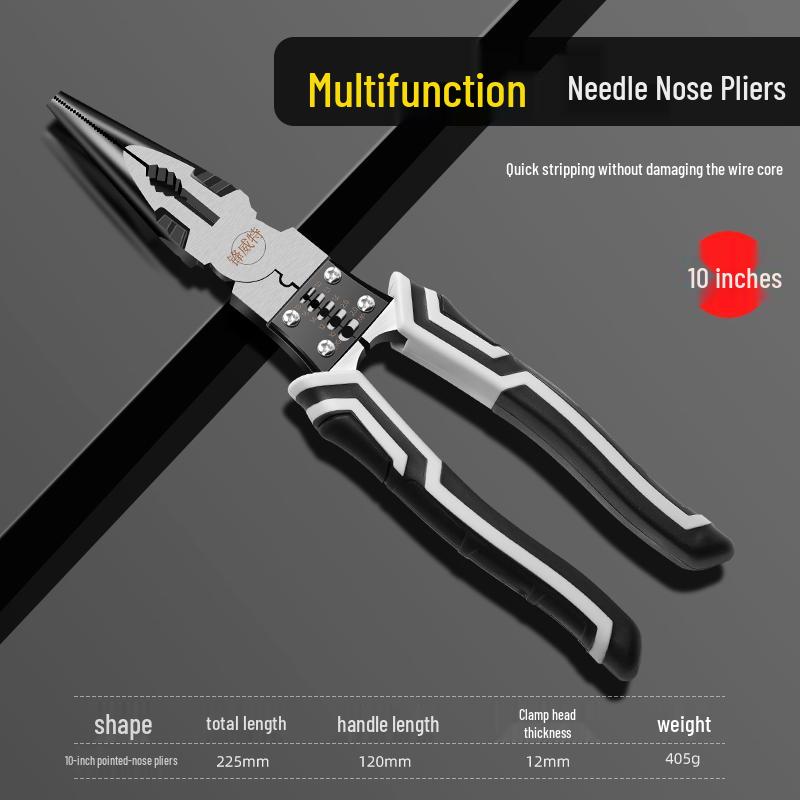 Industrial-Grade Multi-Functional Electrician s Pliers Set with Wire Cutters