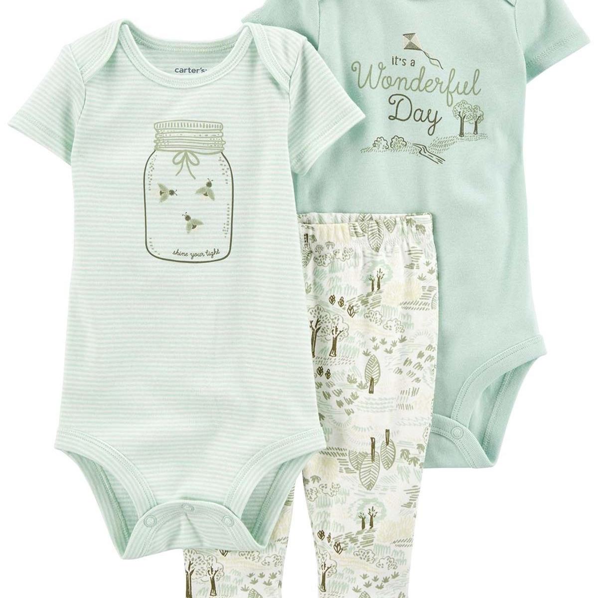 

Комплект боди для мальчика Carter s Baby Boy 1N724610 Зеленый