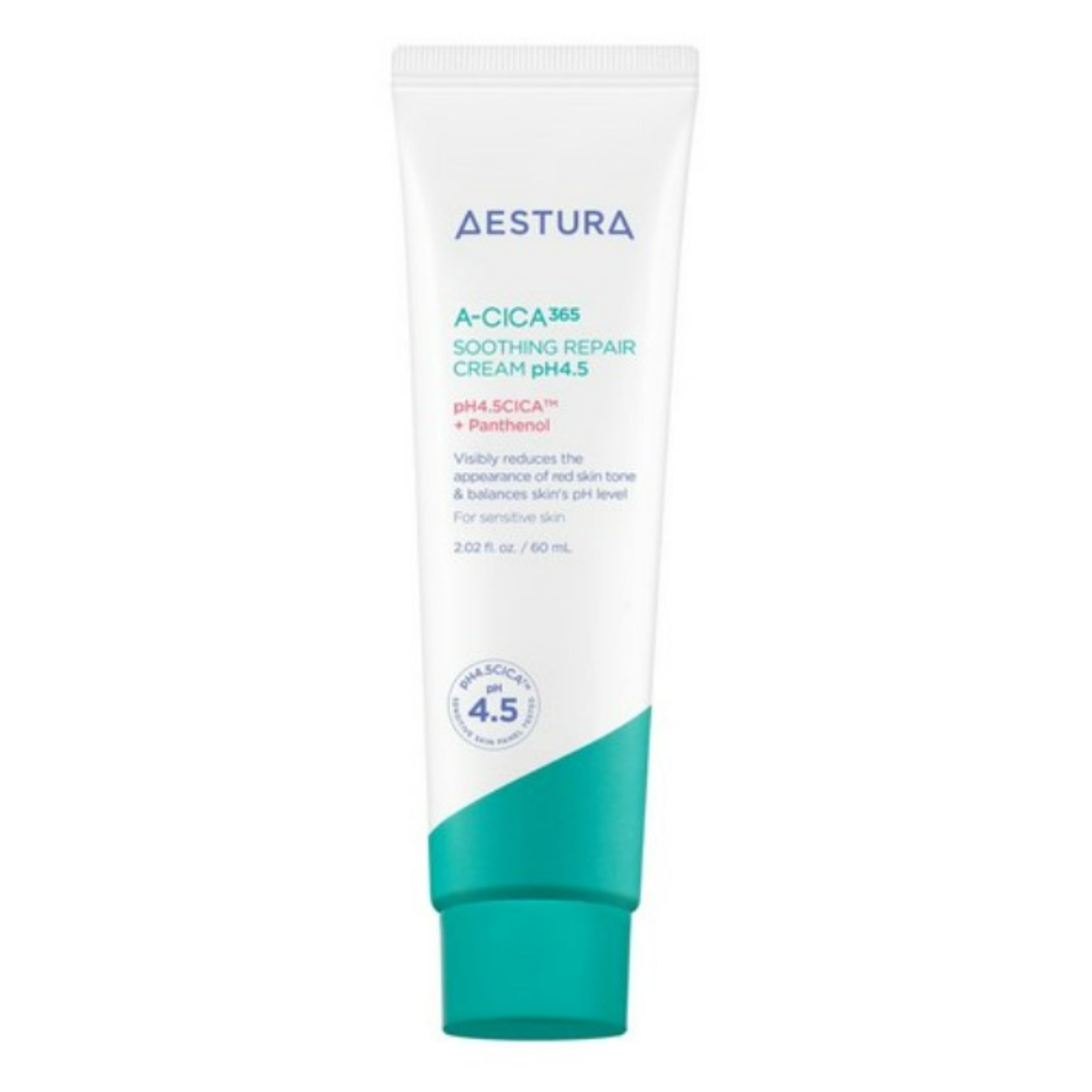Aestura A-Cica 365 Repair Cream pH 4.5 60ml Premium Korean Derma Skincare Barrier Repair Soothing Cream