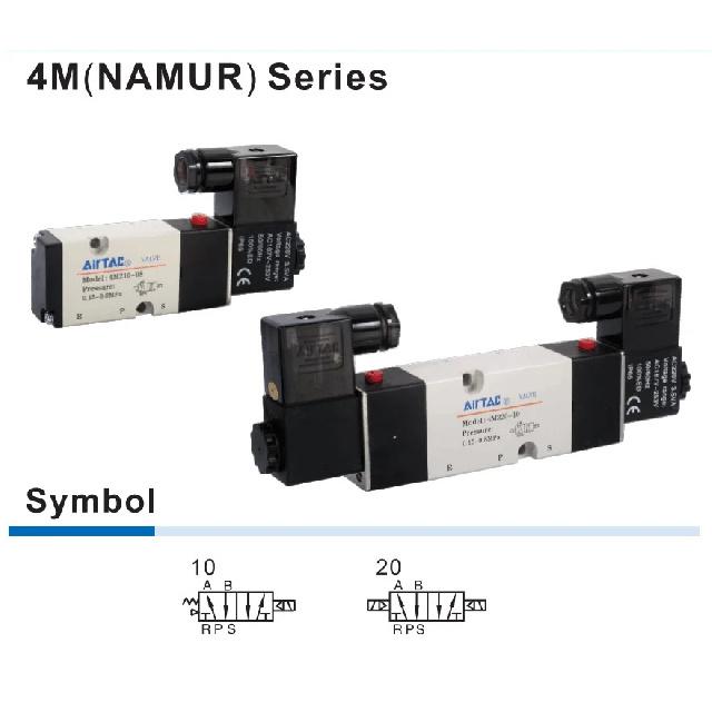 Airtac Original 5/2way 4M210-08 1/4 Inch Thread Single Electrical Control Pneumatic Solenoid Valve 4M110-06/M5 4M310-10 4m310-08