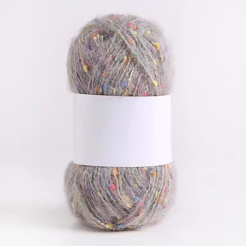 100g/zestaw Kolorowa przędza moherowa w kropki do robienia na drutach ręcznych DIY Szaliki Czapki Torby Odzież Lalki Polarowe kulki Miękka puszysta nić