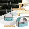 Bird Travel Carrier Cage Halinfer with Stand Perch and Mat in Green Color for Small to Medium Parakeet Budgies Parrot Cockatiel