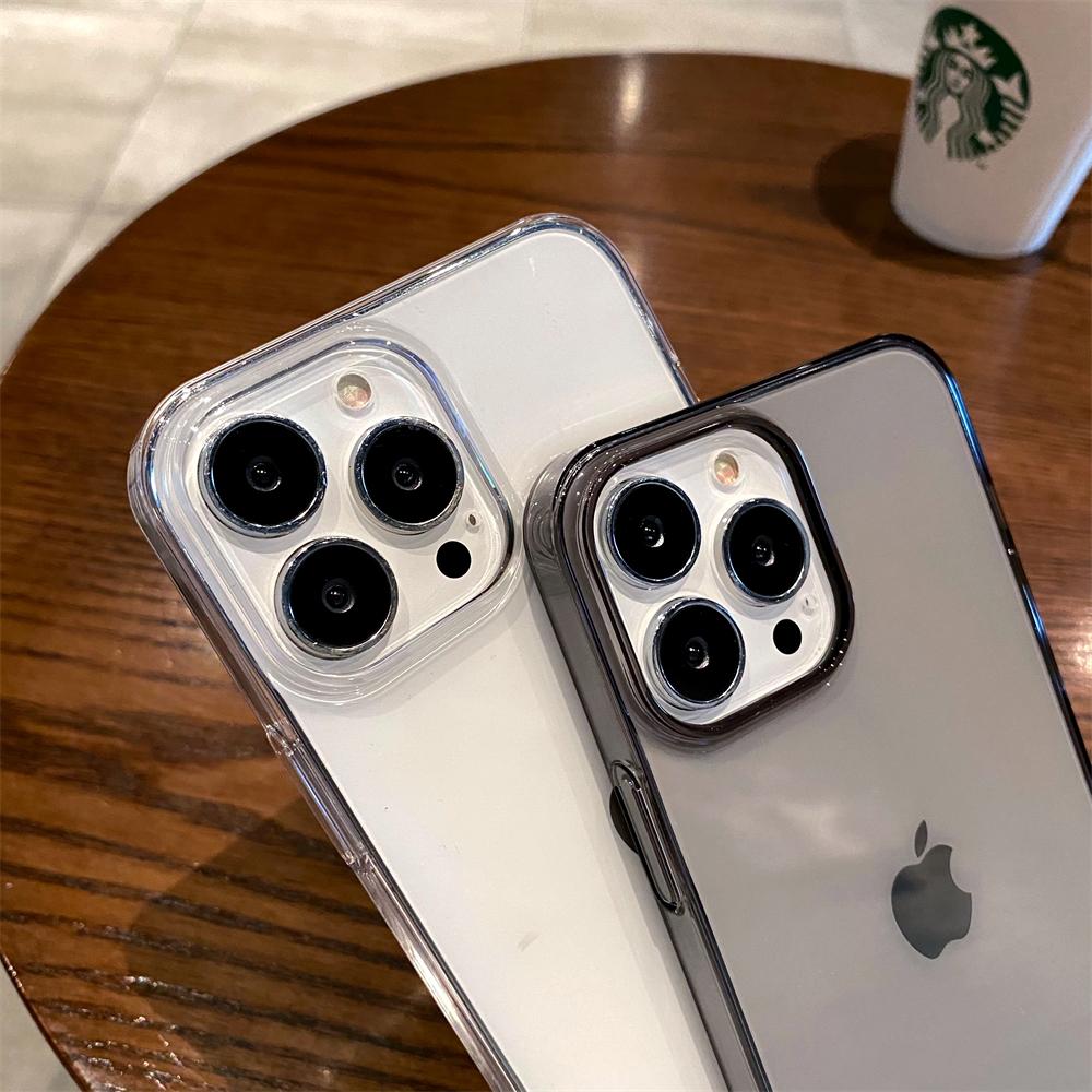 Prabangus skaidrus kieto plastiko PC dėklas, skirtas iPhone 16E 16 15 14 13 12 Mini 11 Pro Max X XR XS 7 8 Plus, atsparus smūgiams, kristalinis dangtelis