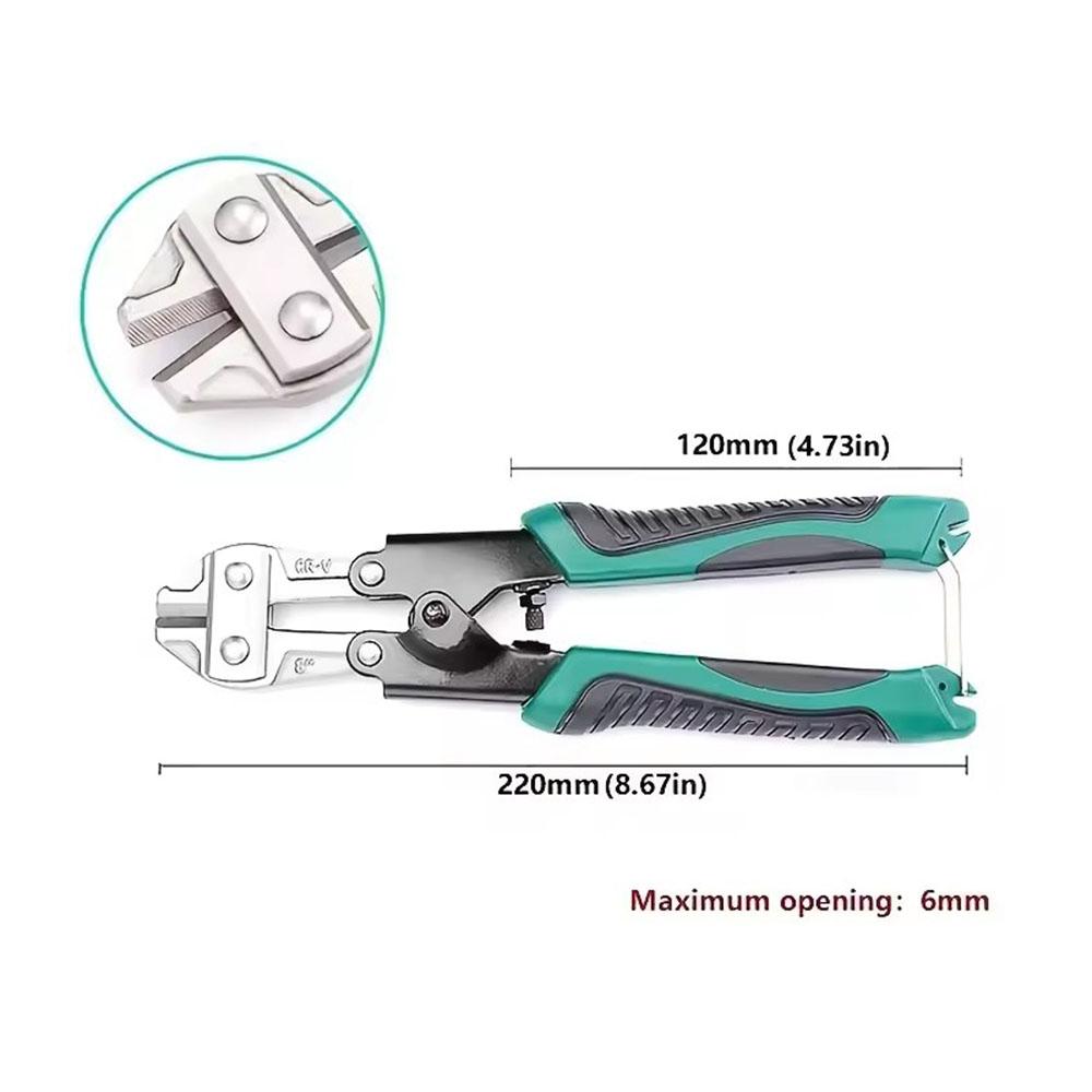 Mini 8" Bolt Cutter Multi-Tool Steel Cable Cutter Bolt Cutter Rope Clamp pliers Work Saving Multi-Functional Cutting Scissors