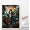 Nordic Religious Art Benevolent Portrait Of The Virgin Mary Archangel Canvas Painting Living Room Modern Aesthetics Home Decor