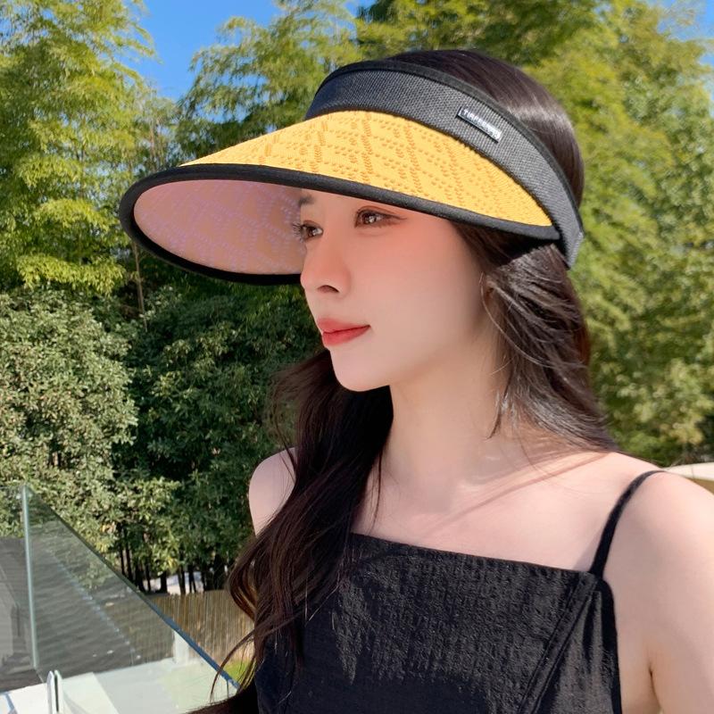 Hat Female Hairpin Type Sunscreen Empty Top Sun Hat Summer Outdoor Sun Hat