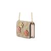 Coach Classic Monogram Floral Print Leather Chain Crossbody Wallet Mini Women wallet Khaki CH620-IMOT4