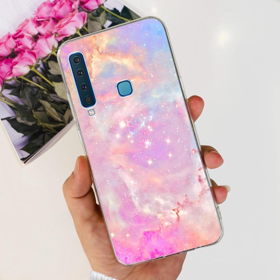 For Samsung Galaxy A9 2018 Case A920 SM-A920F Silicone Cover Popular Flower Clear TPU Soft Phone Case For Samsung A9 2018 Bumper