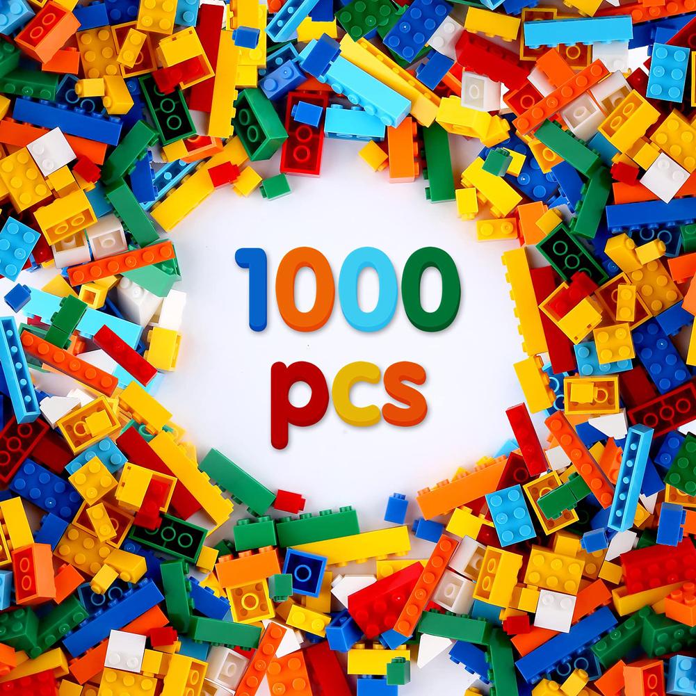 1000 Pieces Of Building Blocks City Diy Creative Building Blocks Compatible Building Blocks Large Base Plate Educational Childre