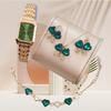 LP43  Gift Set Fashion Square Watch Stainless Steel Women Wristwatch Luxury Casual Dress Watches Without Box for Ladies