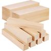 Operitacx Wood Carving Kit, Basswood Carving Block Set, 10 Pieces, 5.9" X 2" X 2", Lightweight 735g, Ideal for Beginners, Wood Carving Materials,