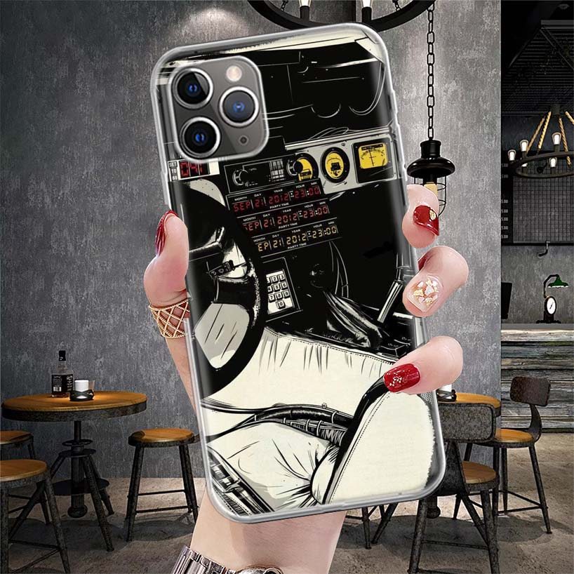 

Back To The Future TV Soft Phone Case For IPhone 11 17 Air 16E 16 Pro Max 15 + 14 Plus 13 Mini 12 Apple 7 SE 8 Fundas Coque 11 1 iPhone 16 Pro Max