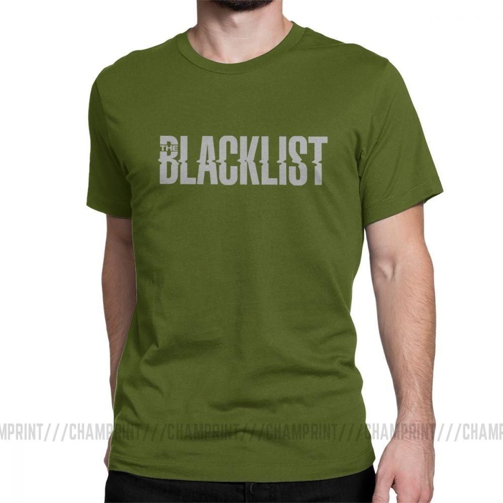 Men Good Tv Series The Blacklist T Shirt Reddington Raymond Red Hat Fandom Crime Cotton Short Sleeve Tees 4XL 5XL 6XL T-Shirts