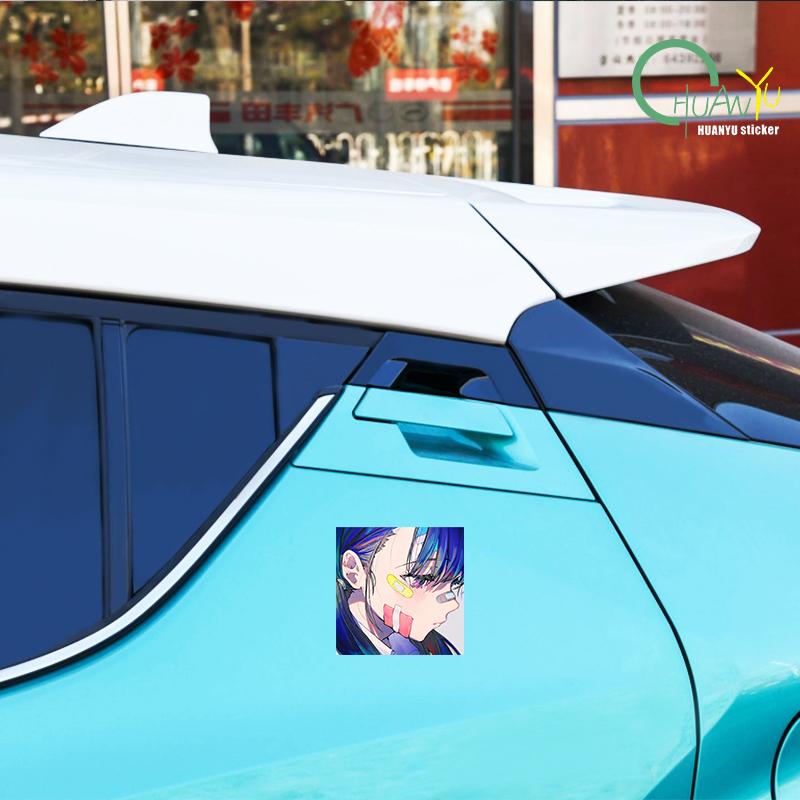 Fun Anime Creative Avatar Sticker Car Sticker Car Window Motorcycle Bumper Reflective Anti water Car Sticker