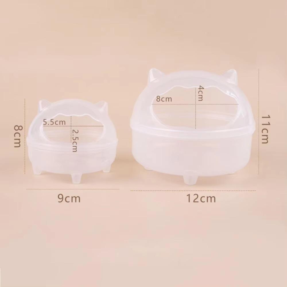 Splash-proof Hamster Bathtub Transparent Small Animals Sandbox New Hamster Bathroom Pet Supplies