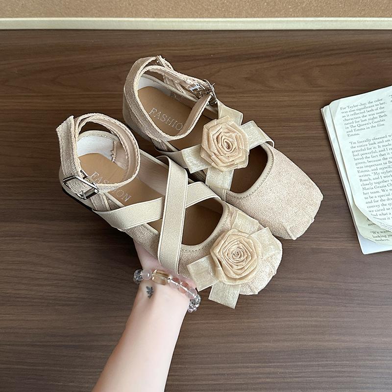 Fashion Flower Women Flats Cool Ballet Dance Shoes Elegant Classical Shallow Shoes Fashion Casual Running Shoes 2025 Autumn New Zapatos
