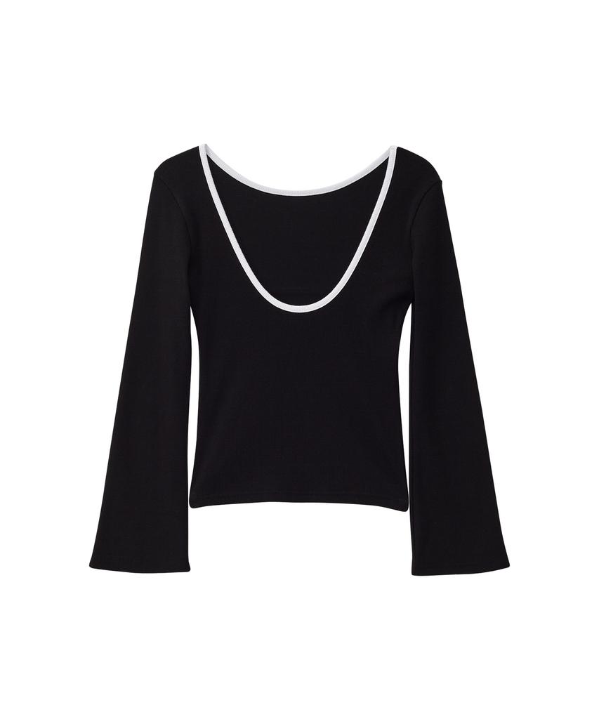 SALON DE YOHN Back Point T_ Black